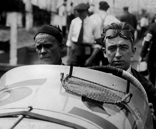 Jimmy Murphy & Ernie Olsen - winners, 1921 Grand Prix de l'ACF, Le Mans
